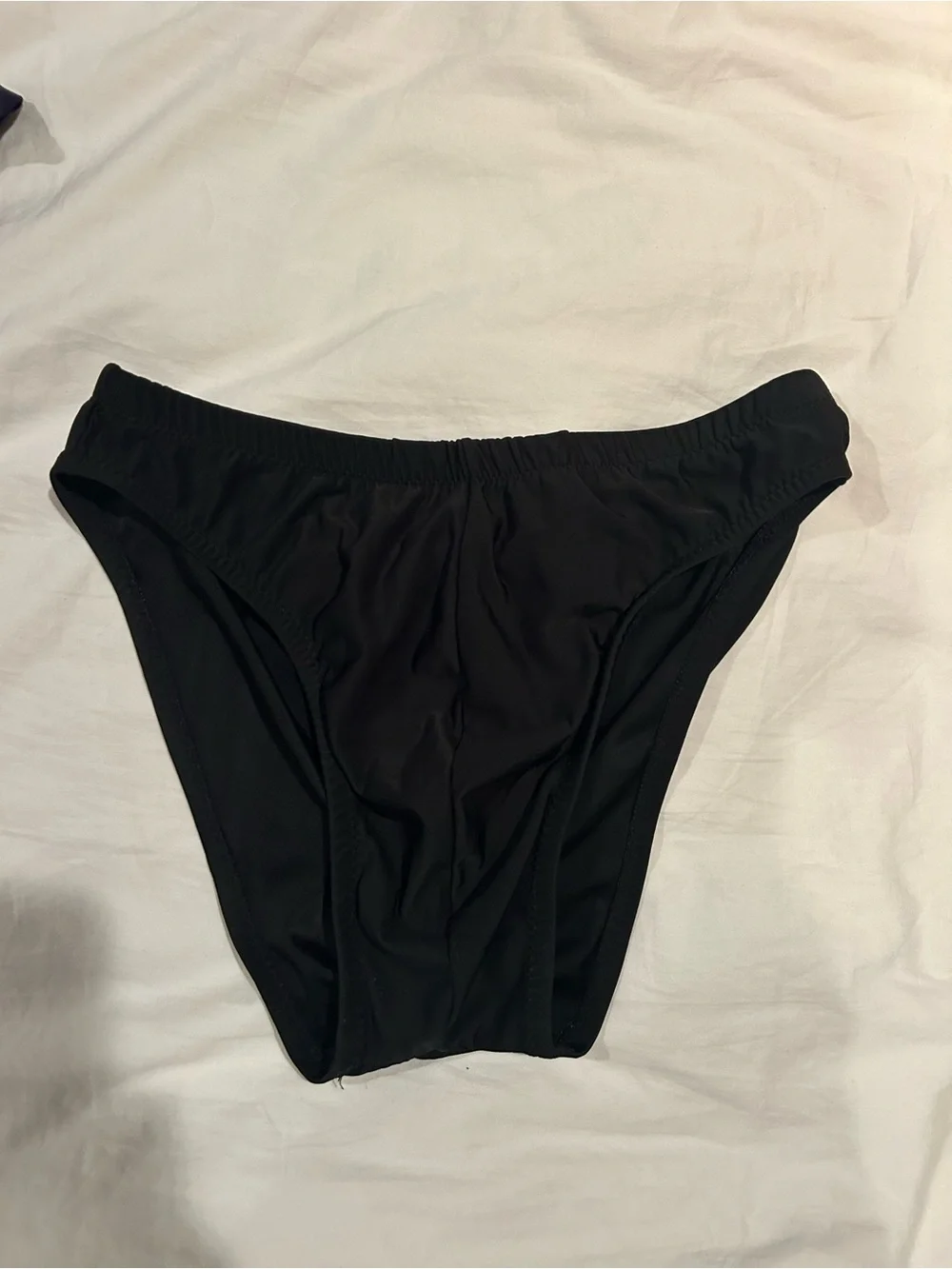 Men's Classic Black Swim Brief - Low Rise Swim Trunks